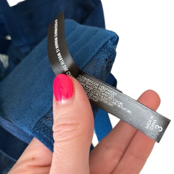 Torrid Poseidon Blue Straps And Rings Plus Size Sexy Lingerie Lace Bodysuit - Picture 12 of 14